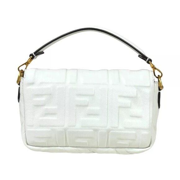 FENDI Shoulder Bag Cross Body 8BS017 leather 2way Chain Baguette Mini - Picture 4 of 9